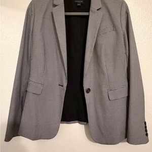 Ann Taylor Gray Patterned Blazer